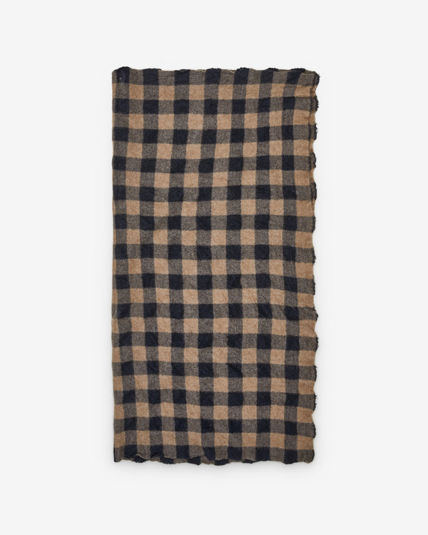 Daniela Gregis - Women's Check Scarf - (Natural)