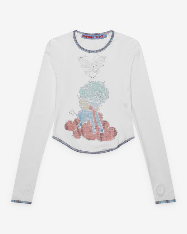 Chopova Lowena - Women's Crystal Cloud Fitted Jersey Top - (White)