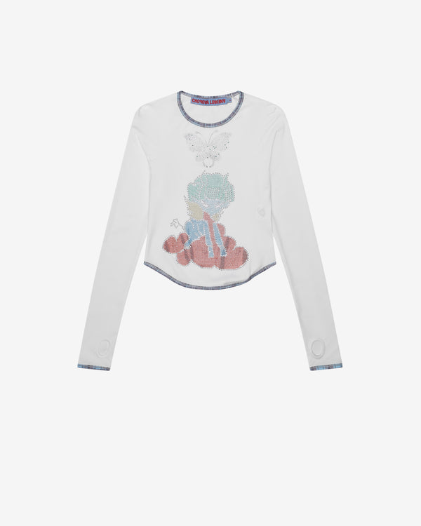 Chopova Lowena - Women's Crystal Cloud Fitted Jersey Top - (White)