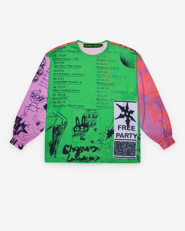 Chopova Lowena - Women's Poster Oversized Jersey Top - (Multi)