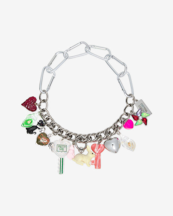 Chopova Lowena - Women's Shell and Back Carabiner Necklace - (Silver)