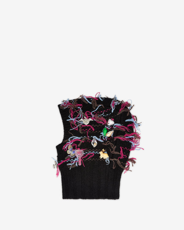 Chopova Lowena - Women's Black Washed Up Balaclava - (Black)