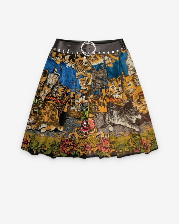 Chopova Lowena - Women's Velvet Cat Midi Carabiner Skirt - (Multi)