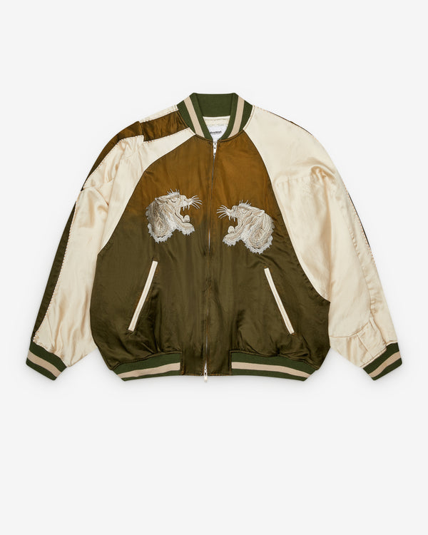 Doublet - Men's Distorted Cutting Souvenir Jacket - (Khaki)