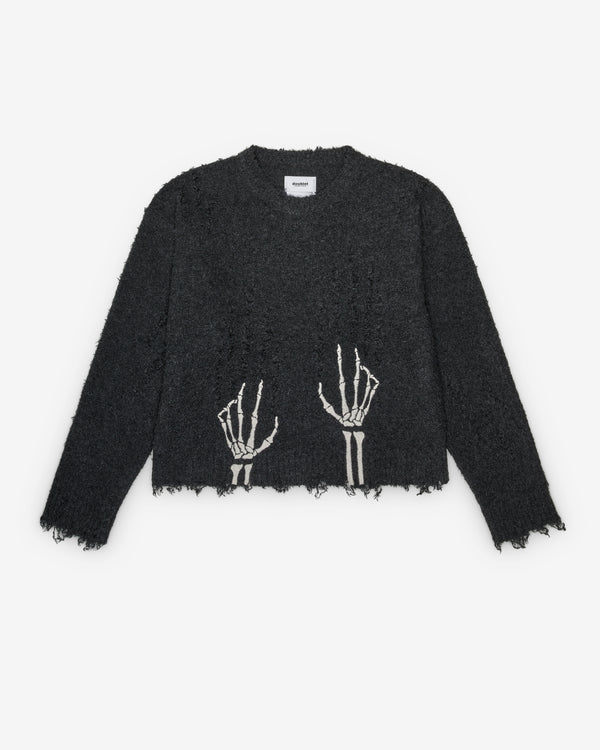 Doublet - Men's Skeleton Scratch Knit Pullover - (Charcoal)