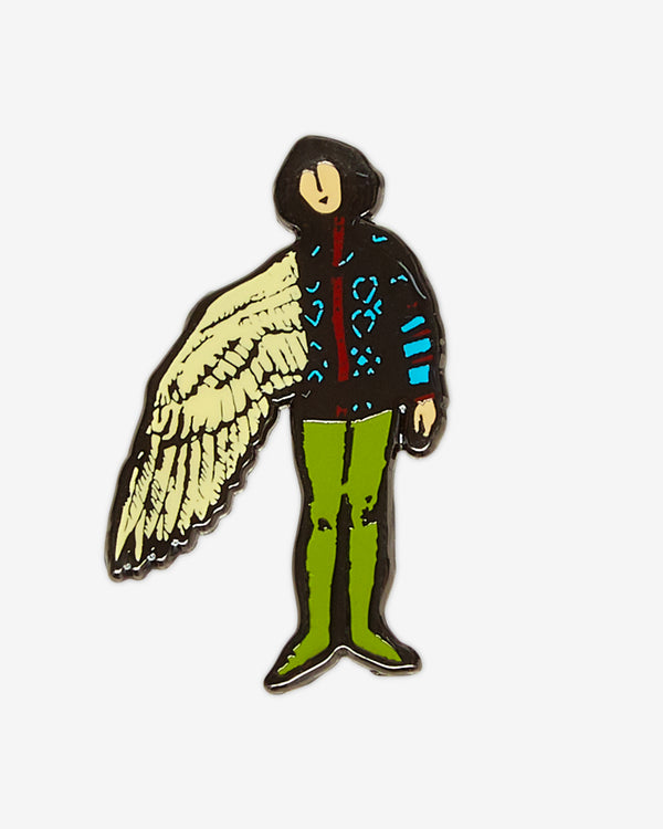Undercover - Women's Winged-Man Brooch - (Gold)
