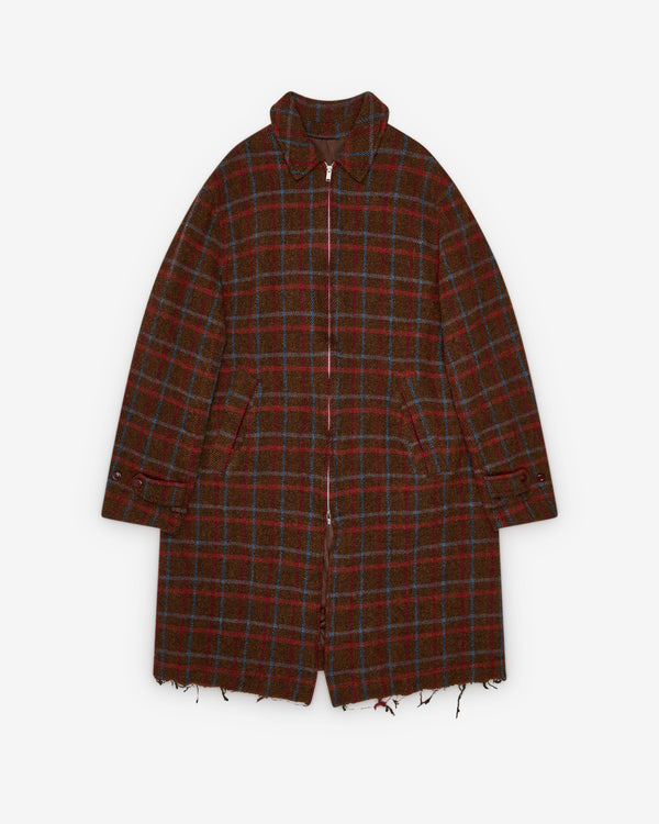 Undercover - Men's Check Coat - (Brown Check)