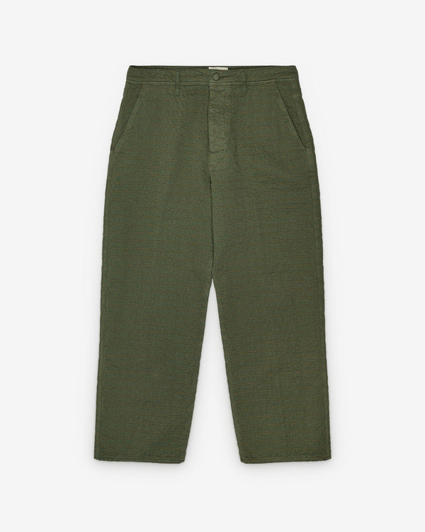 Craig Green - Men's Circle Quilt Trouser - (Olive)