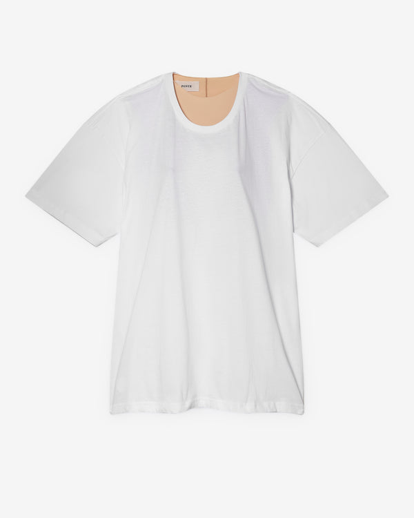 Ponte - Women's Cone Bra Shirt - (White)