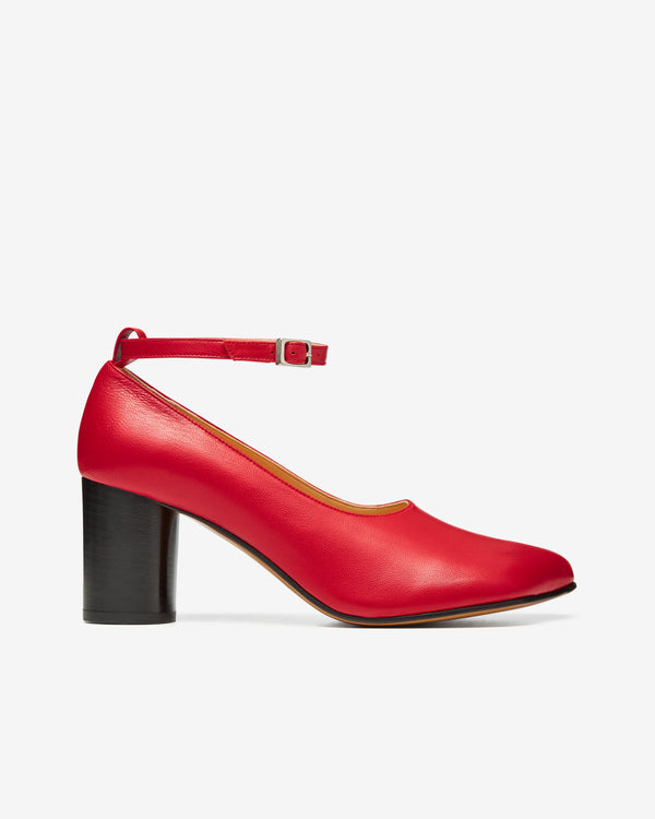 Niccolo Pasqualetti - Women's Obliqua Block Heel Pumps - (Red)