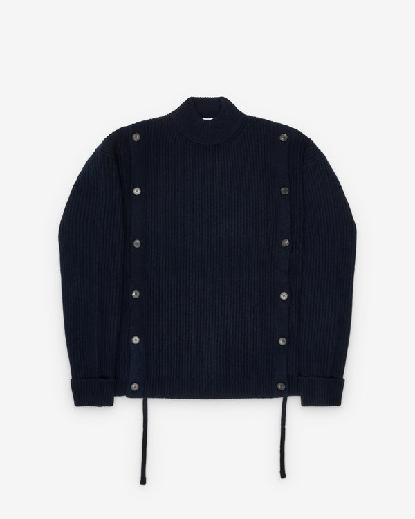 Setchu - Men's Button Jumper - (Black)