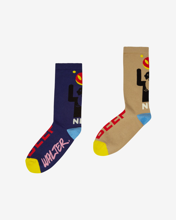 Walter Van Beirendonck - Men's Beep Beep Socks - (Blue)