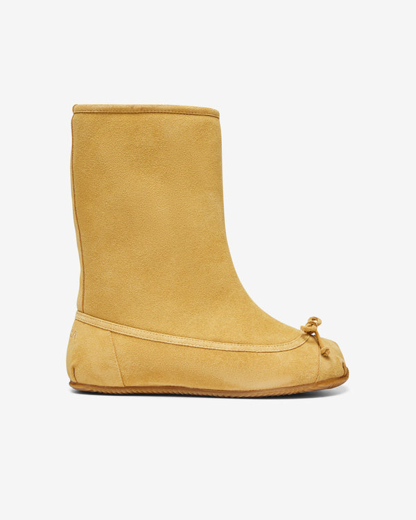 Abra - Women's Tall Baby Boots - (Beige Suede)