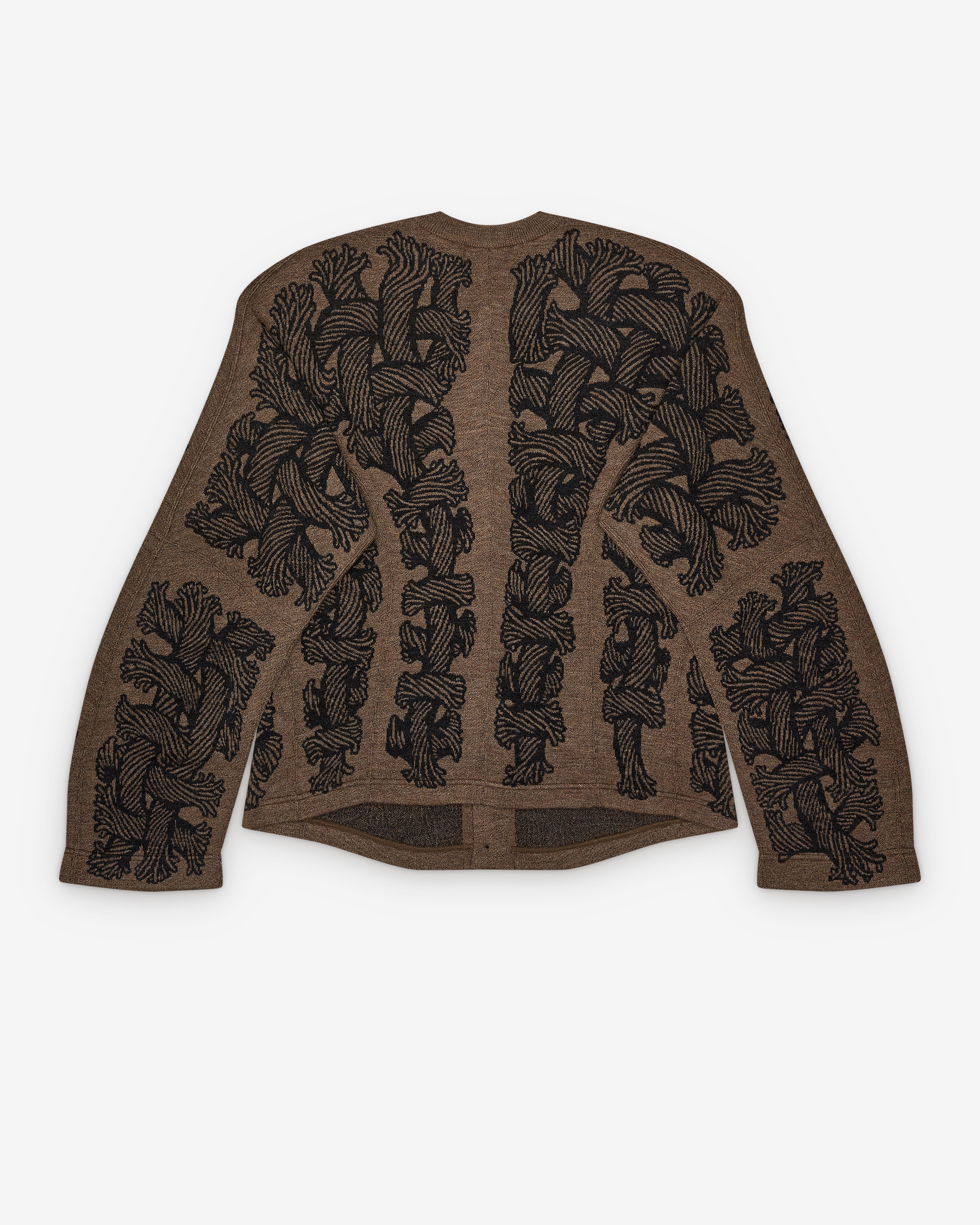 Christopher Nemeth: Men's Knit Cardigan (Light Brown) | DSMNY E-SHOP
