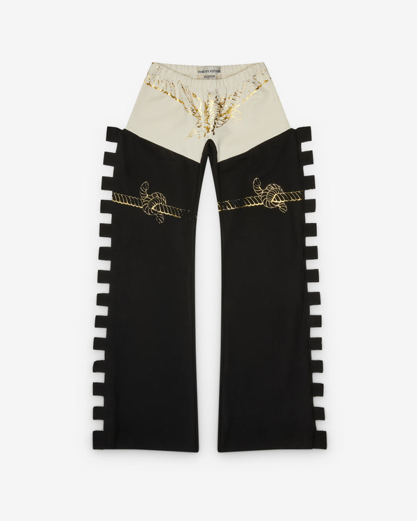 Women's History Museum - Women's Castellated Bound Pants - (Black/Tan)