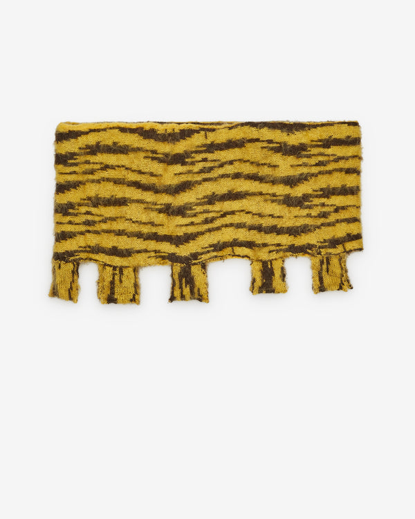 Women's History Museum - Women's Castellated Tiger Mini Skirt - (Yellow/Brown)