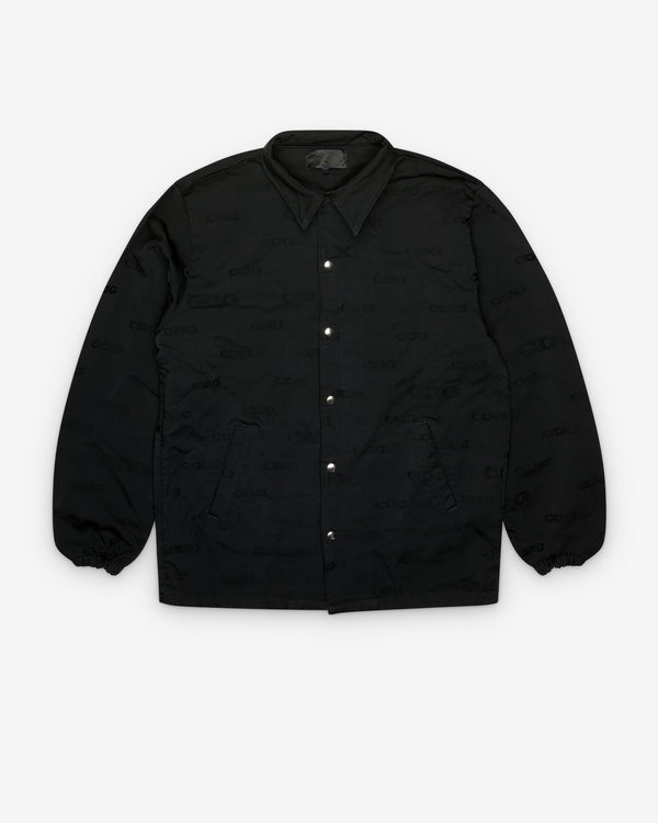 CDG - Pixelated Logo Coach Jacket - (Black)