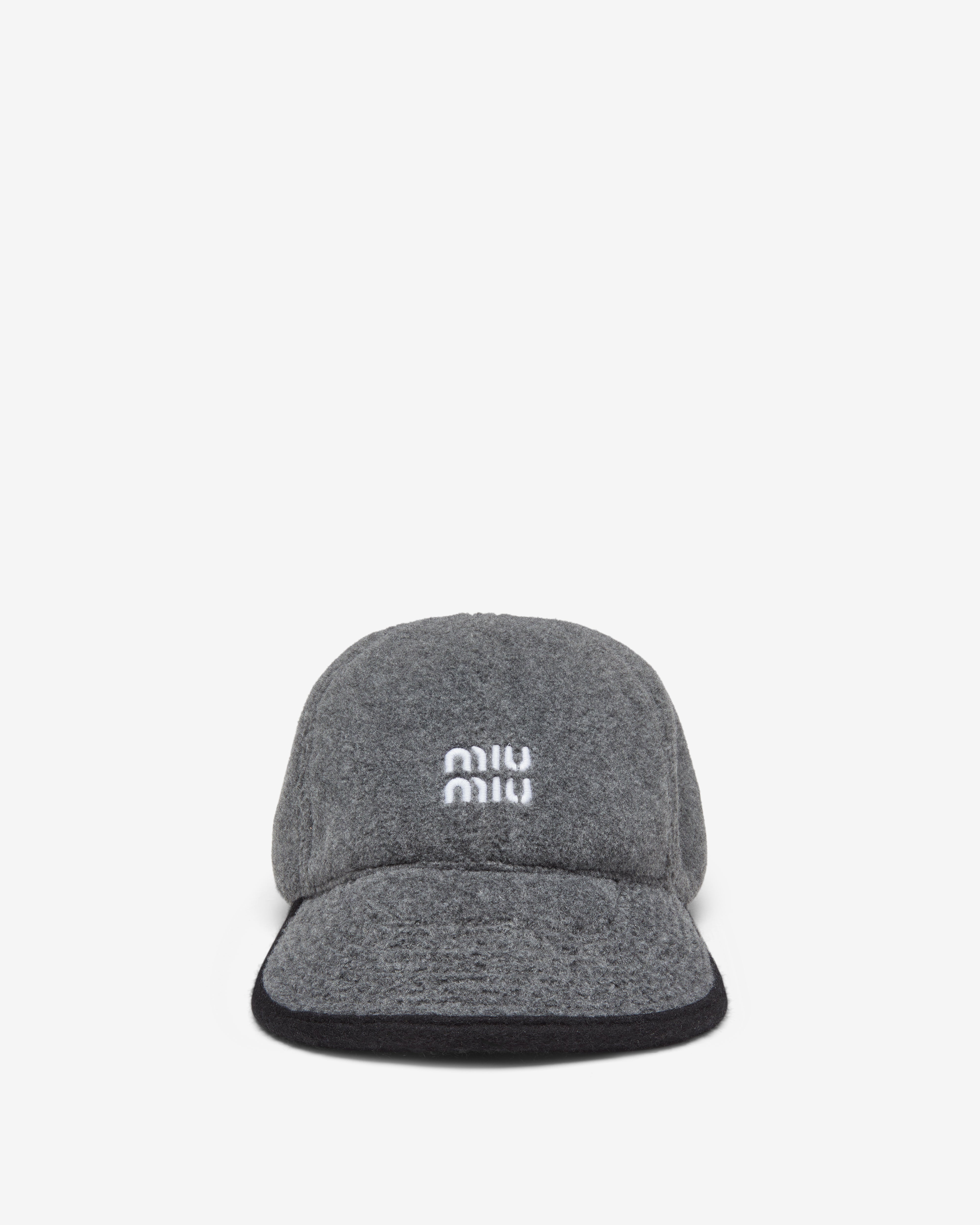 miu miu フリースキャップ Miu Miu: Men's Fleece Baseball Cap (Grey) | DSMNY E-SHOP