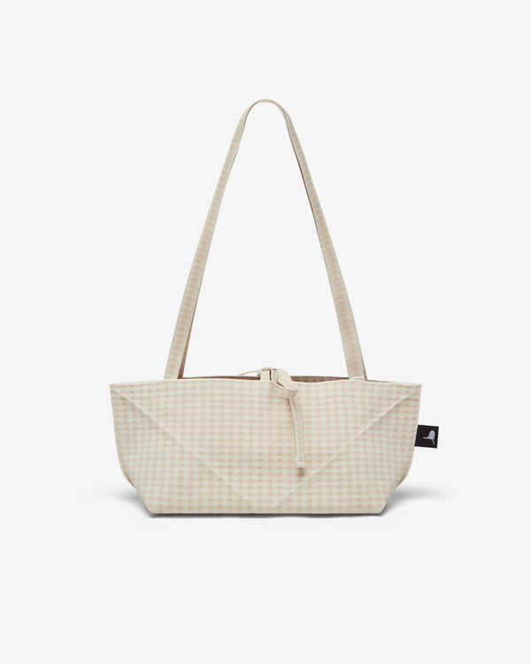 softromaine - Women's Square Origami Knit Rectangle Bag - (Petit Sand)