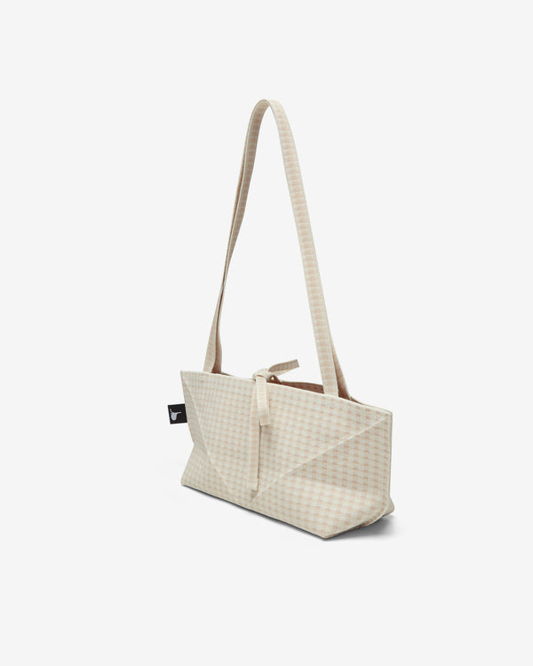 softromaine - Women's Square Origami Knit Rectangle Bag - (Petit Sand)