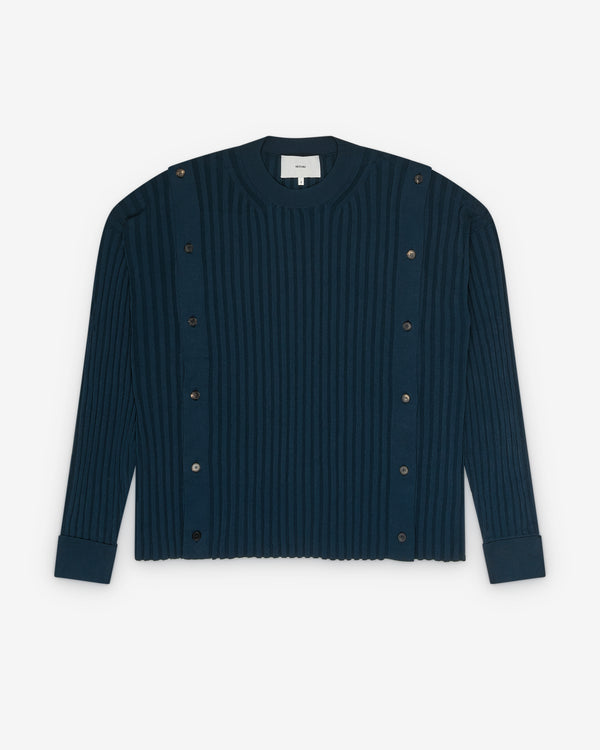 Setchu - Men's Button Jumper - (Navy)