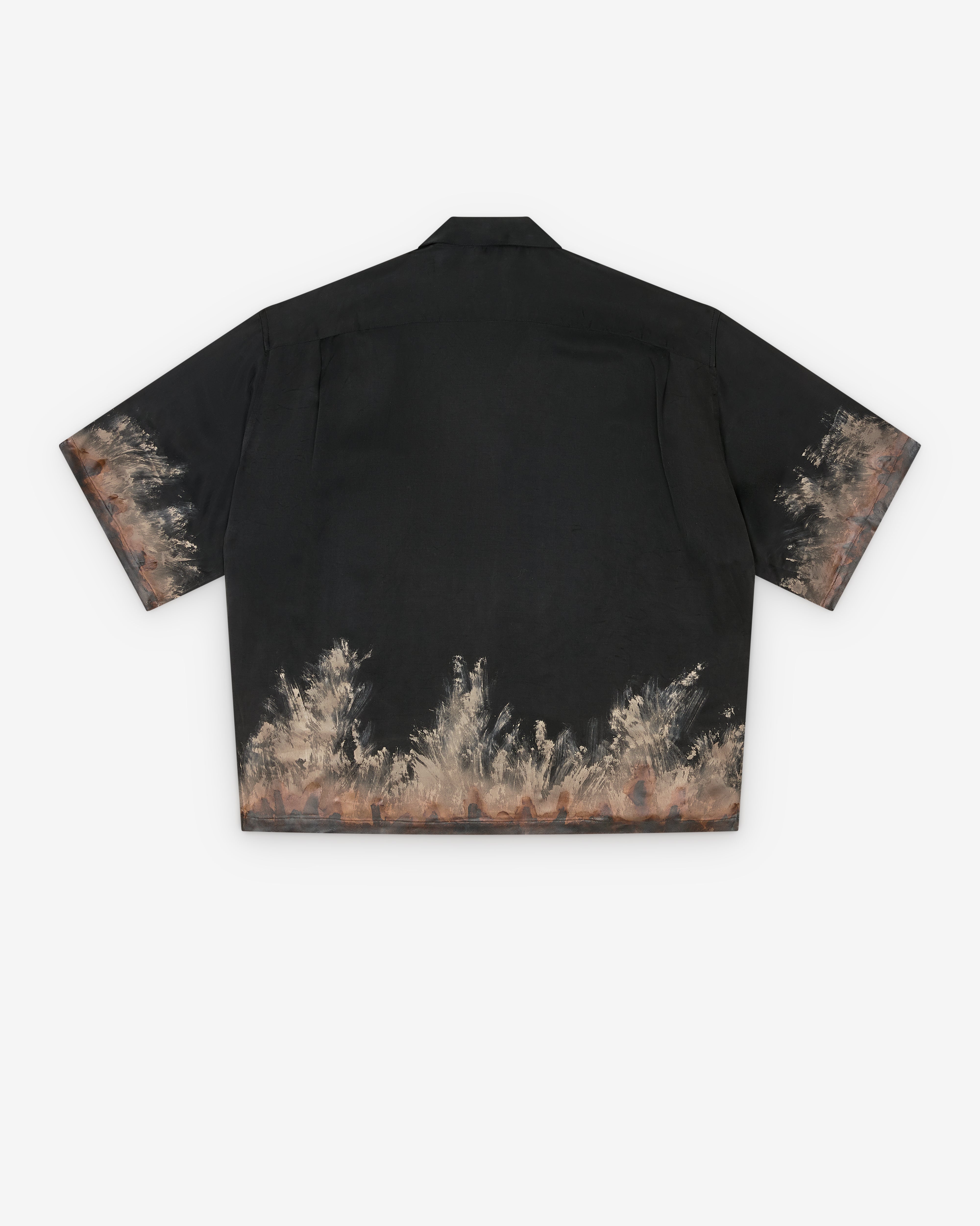 トップス doublet for WISM CHARGE-T XL Doublet: Men's Mud-Hand-Painted Shirt (Black) | DSMNY E-SHOP