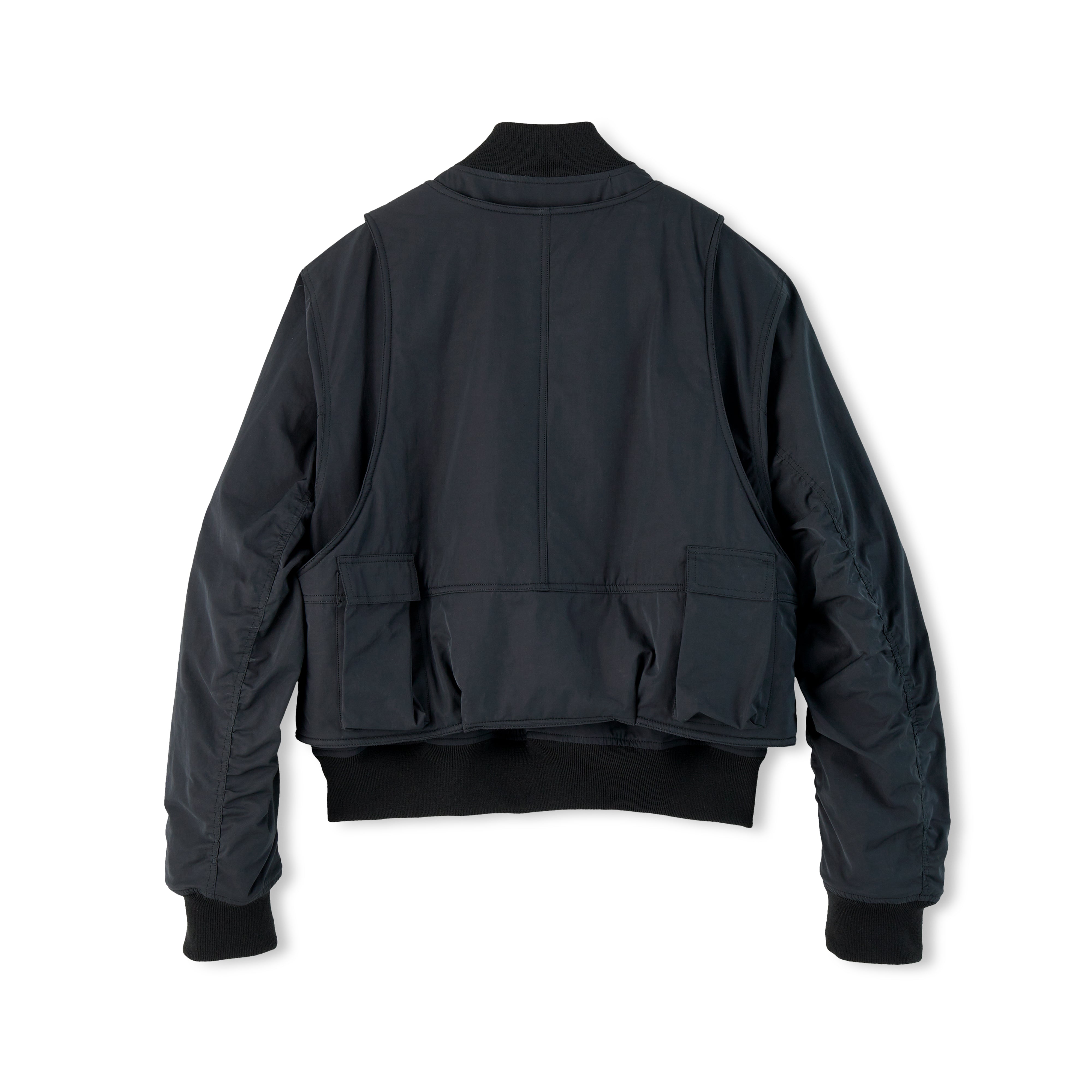 Applied Art Forms: CM1-5 Modular Flight Jacket (Black) | DSMNY E-SHOP