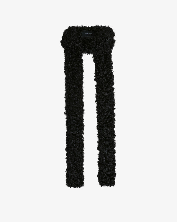 Simone Rocha - Women's Skinny Faux Fur Scarf - (Black)