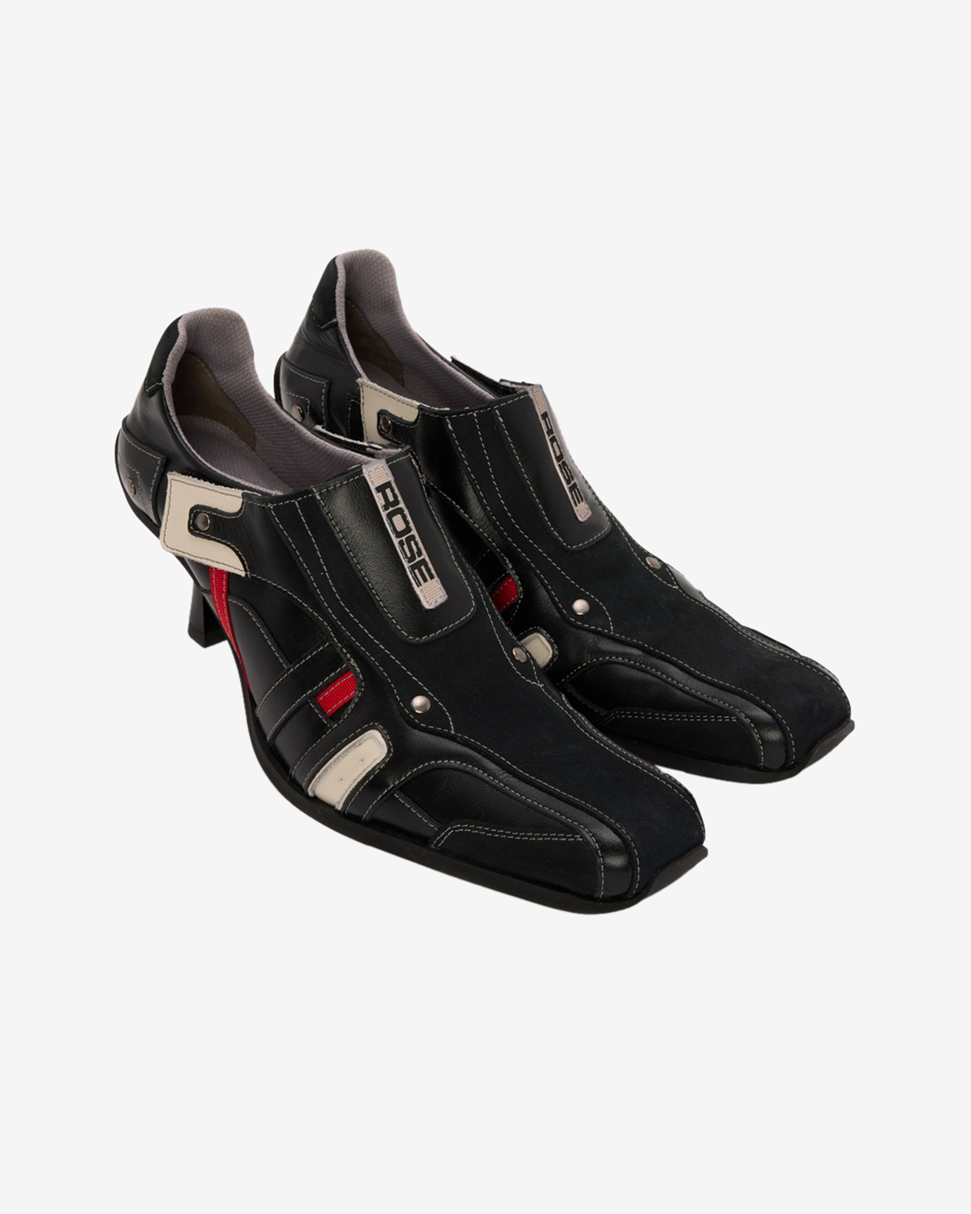 Martine Rose ブラックレザー ドレスシューズ EU42 Martine Rose: Women's Sporty Heels (Black) | DSMNY E-SHOP