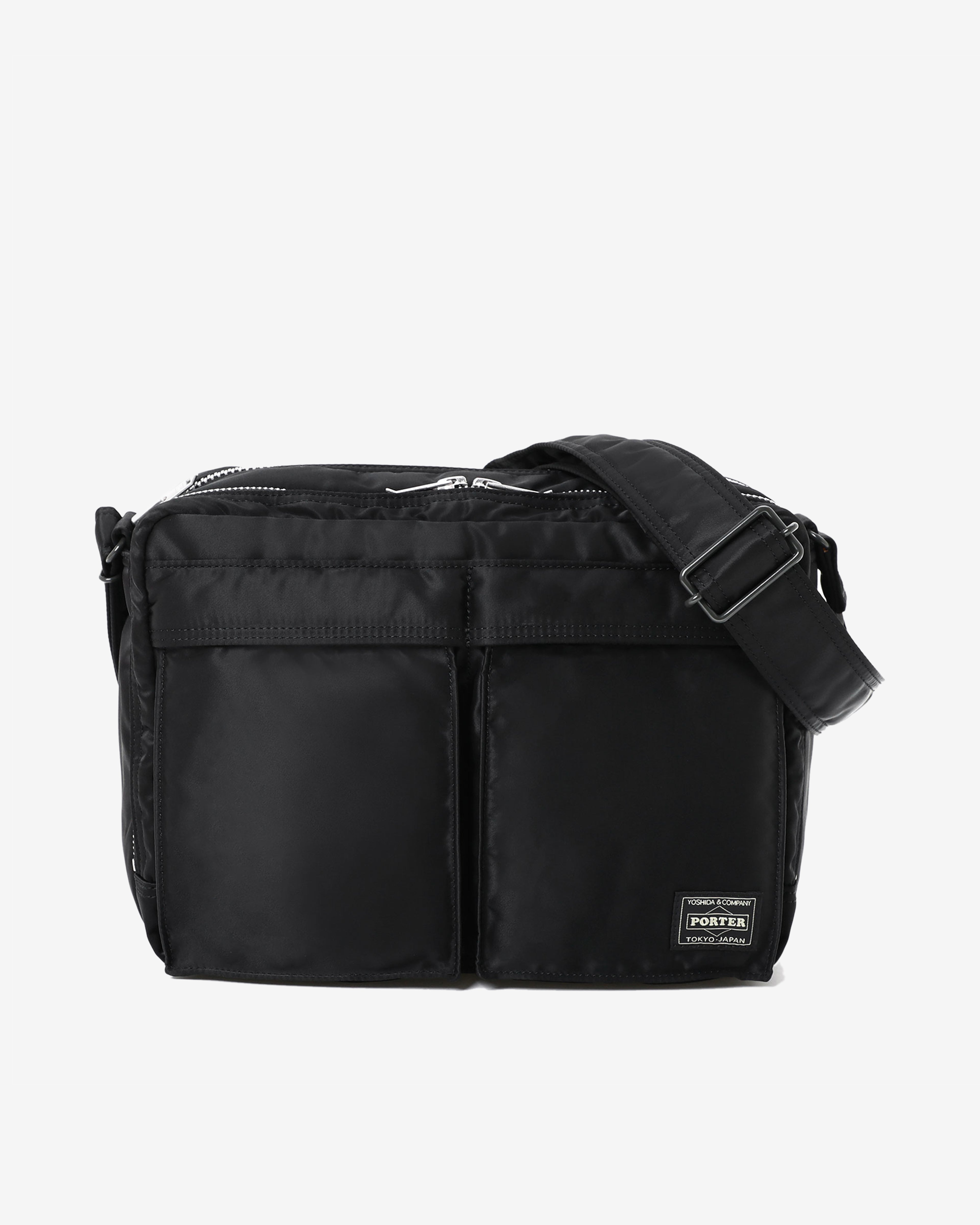 Porter Yoshida & Co.: Men's Tanker Sling Bag w Zip (L) (Black