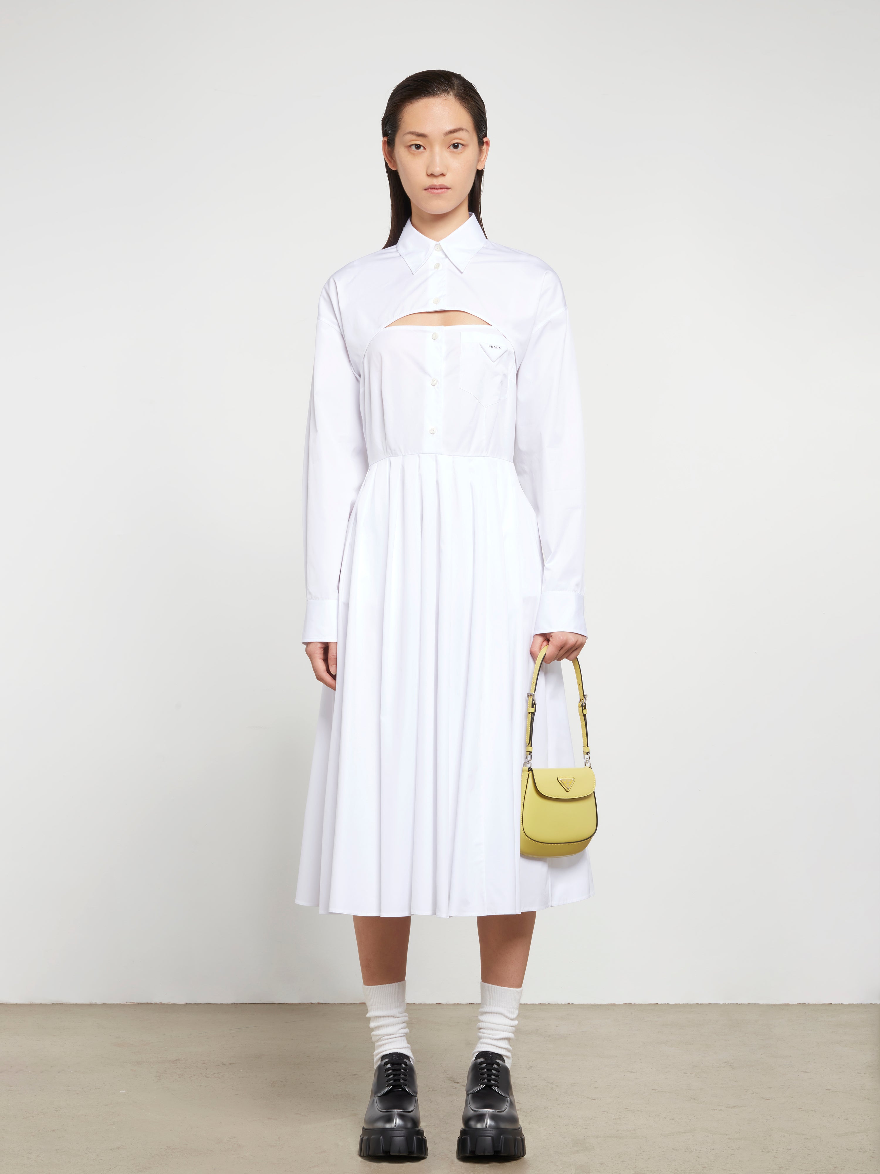 Prada Women s Shirt Dress White DSMNY E SHOP