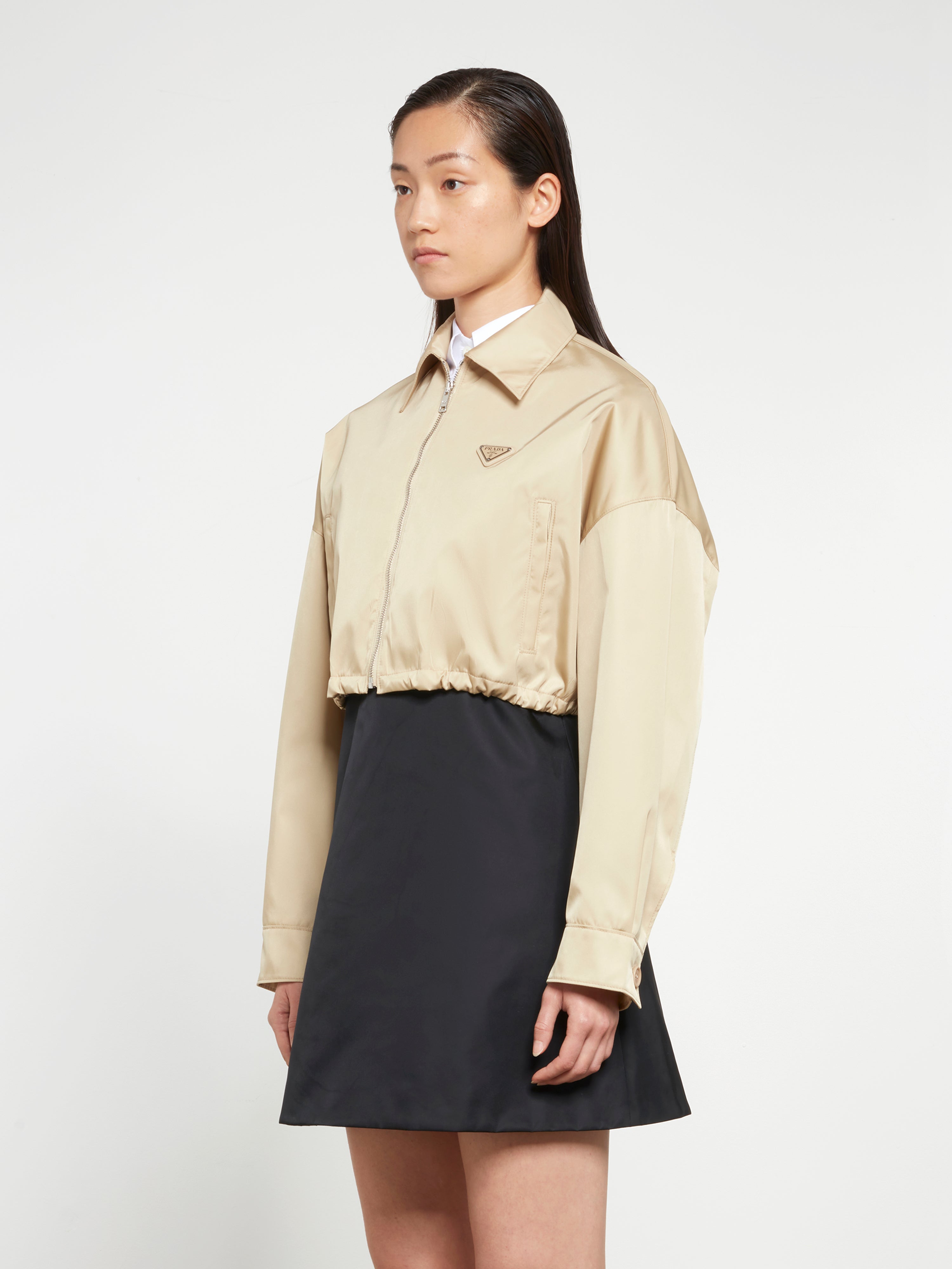 Prada - Women's Cropped Re-Nylon Jacket - (Desert) – DSMNY E-SHOP