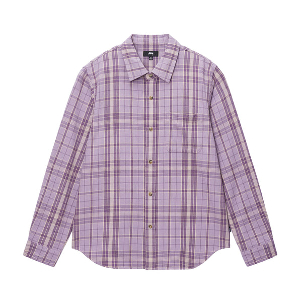 Stüssy - Men's Stones Plaid Shirt - (Lavender)