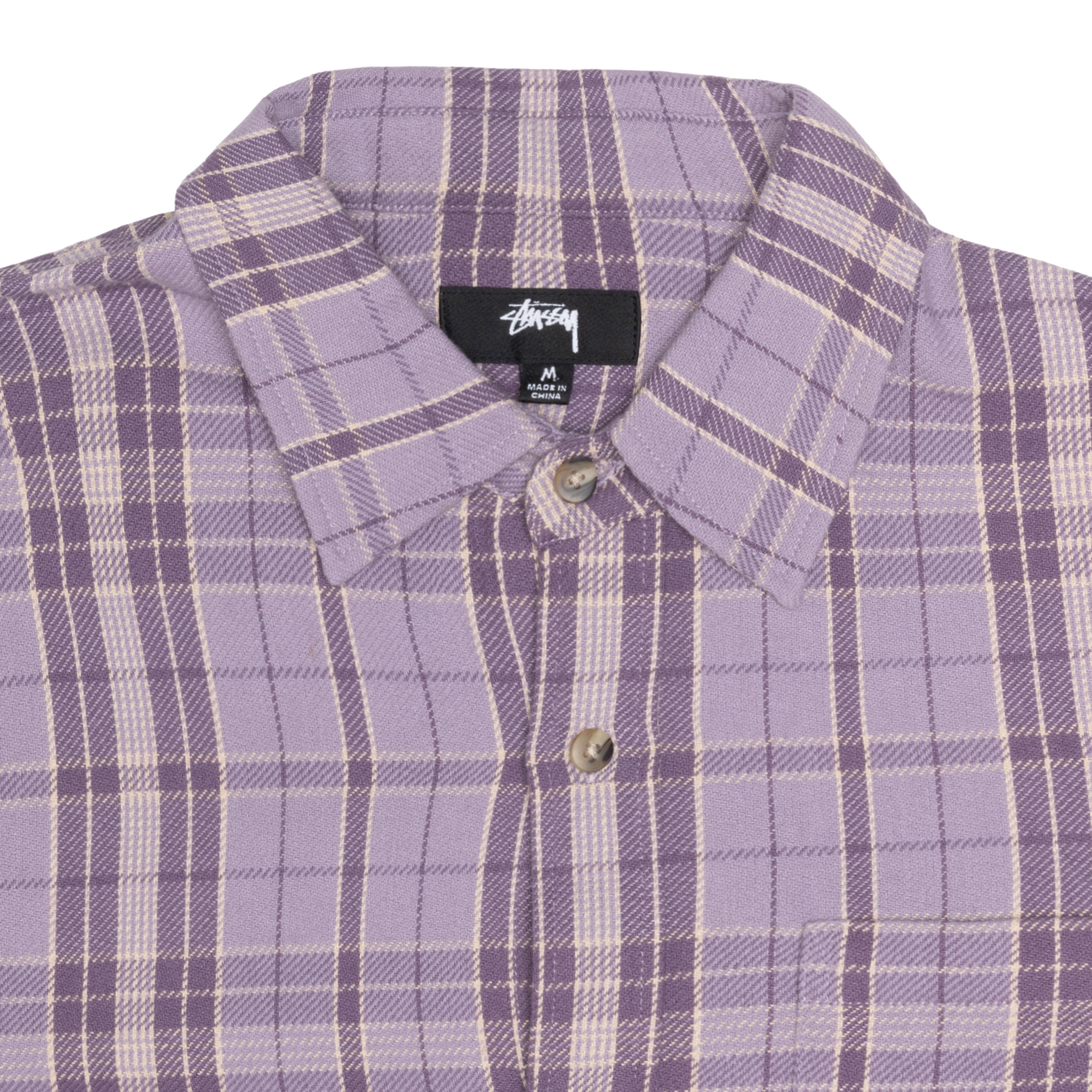 Stüssy - Men's Stones Plaid Shirt - (Lavender)