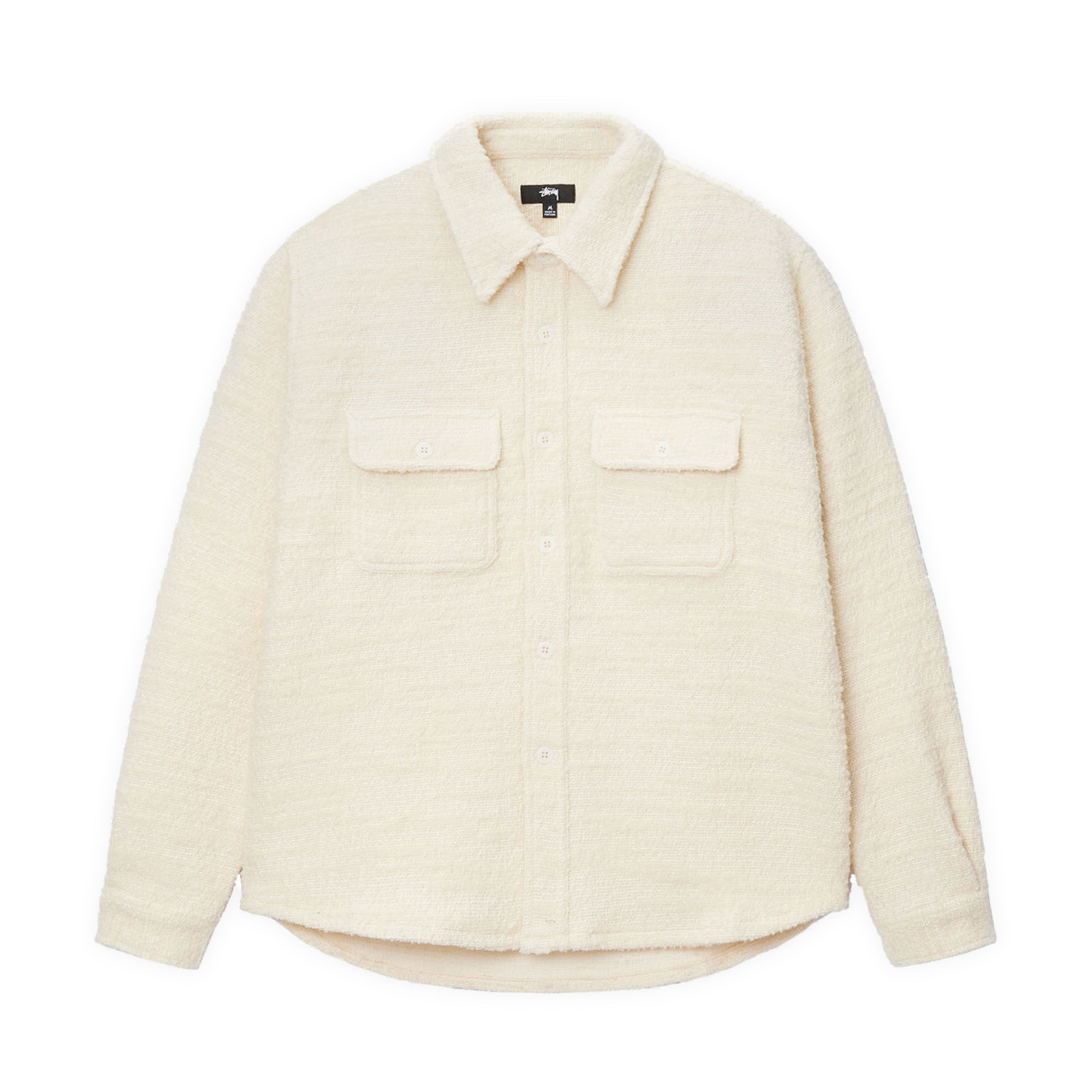 Stüssy - Men's Boucle Wool CPO Shirt - (Natural)