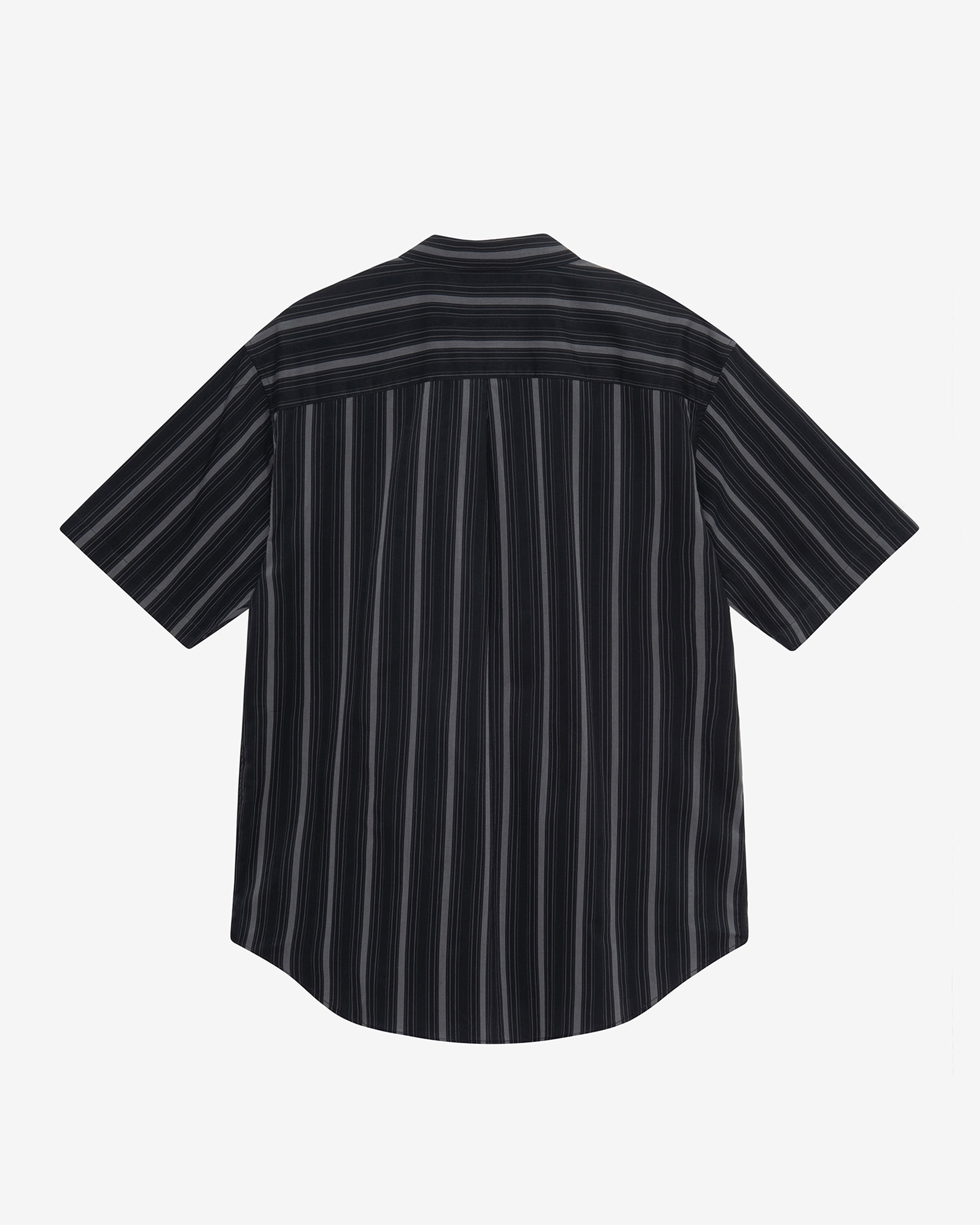Stussy - Men's Boxy Short Sleeve Shirt Stripe - (Black)