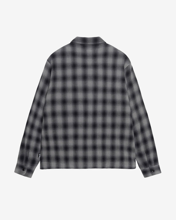 Stüssy - Men's Zip Shirt Twisted Yarn Plaid - (Charcoal)