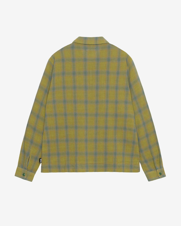 Stussy - Men's Zip Shirt Twisted Yarn Plaid - (Green)