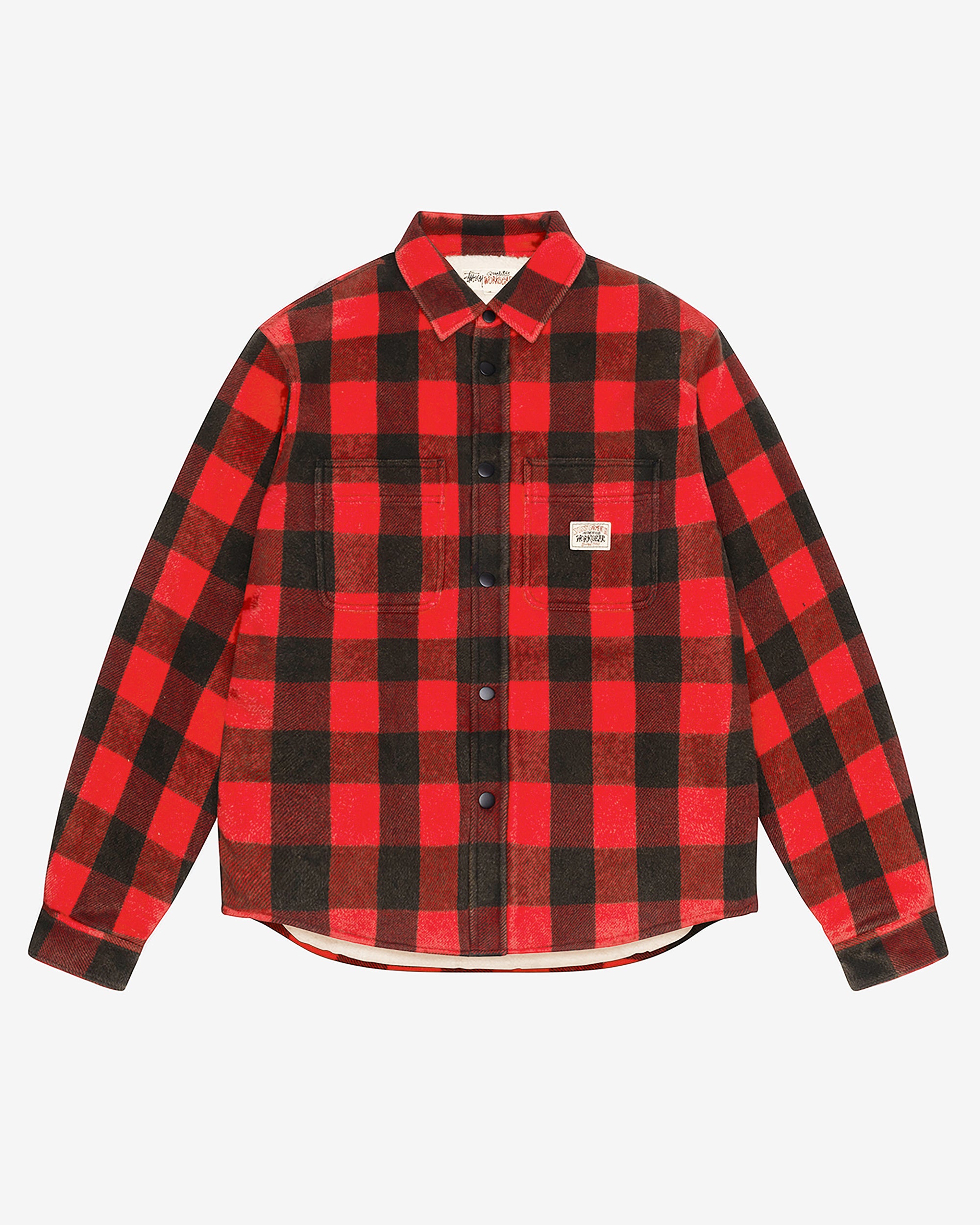 Stussy: Men's Buffalo Plaid Shirt (Red) | DSMNY E-SHOP Stussy: Men's Buffalo Plaid Shirt (Red) | DSMNY E-SHOP