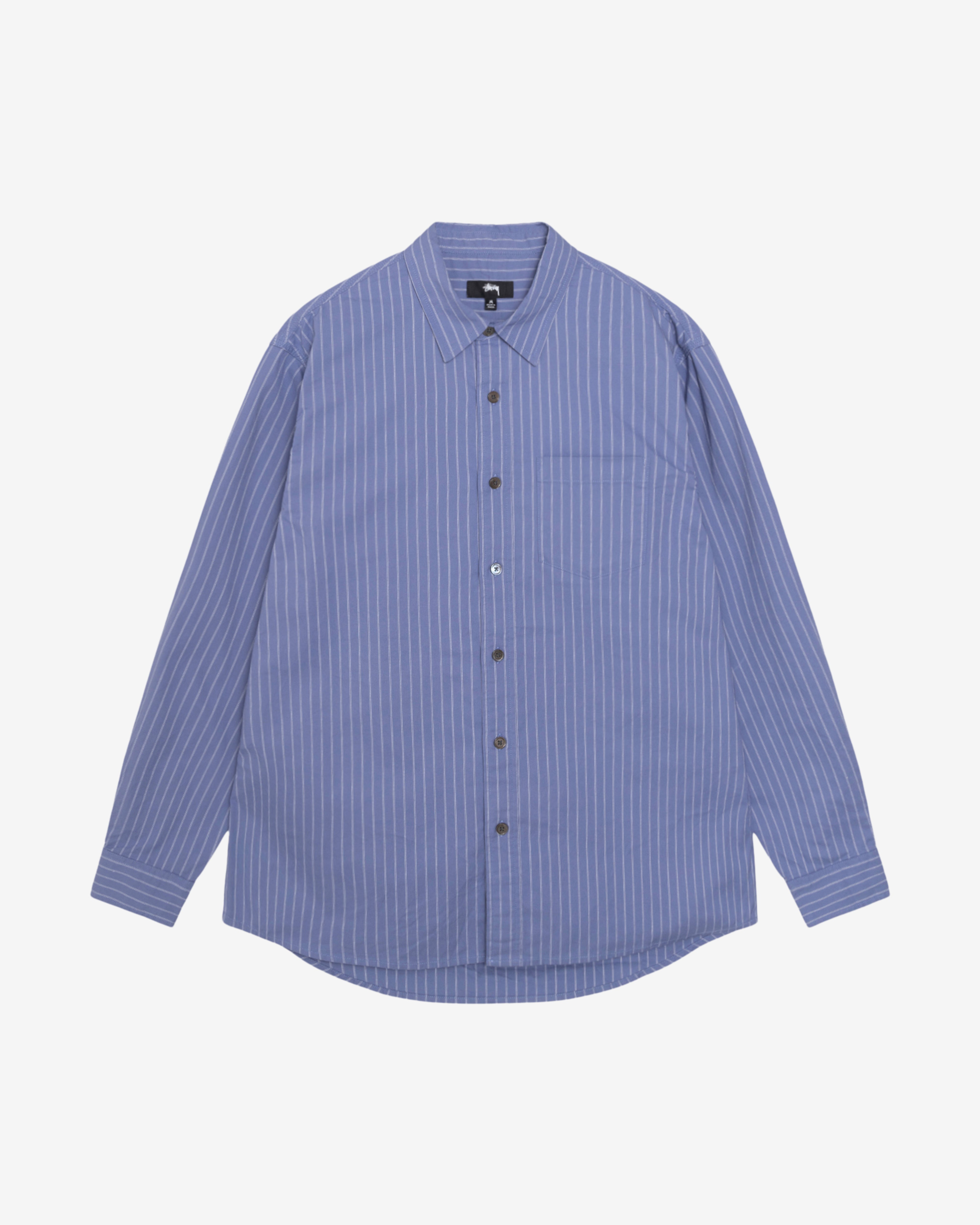 Stüssy: Men's Oxford Long Sleeve Shirt (Blst) | DSMNY E-SHOP