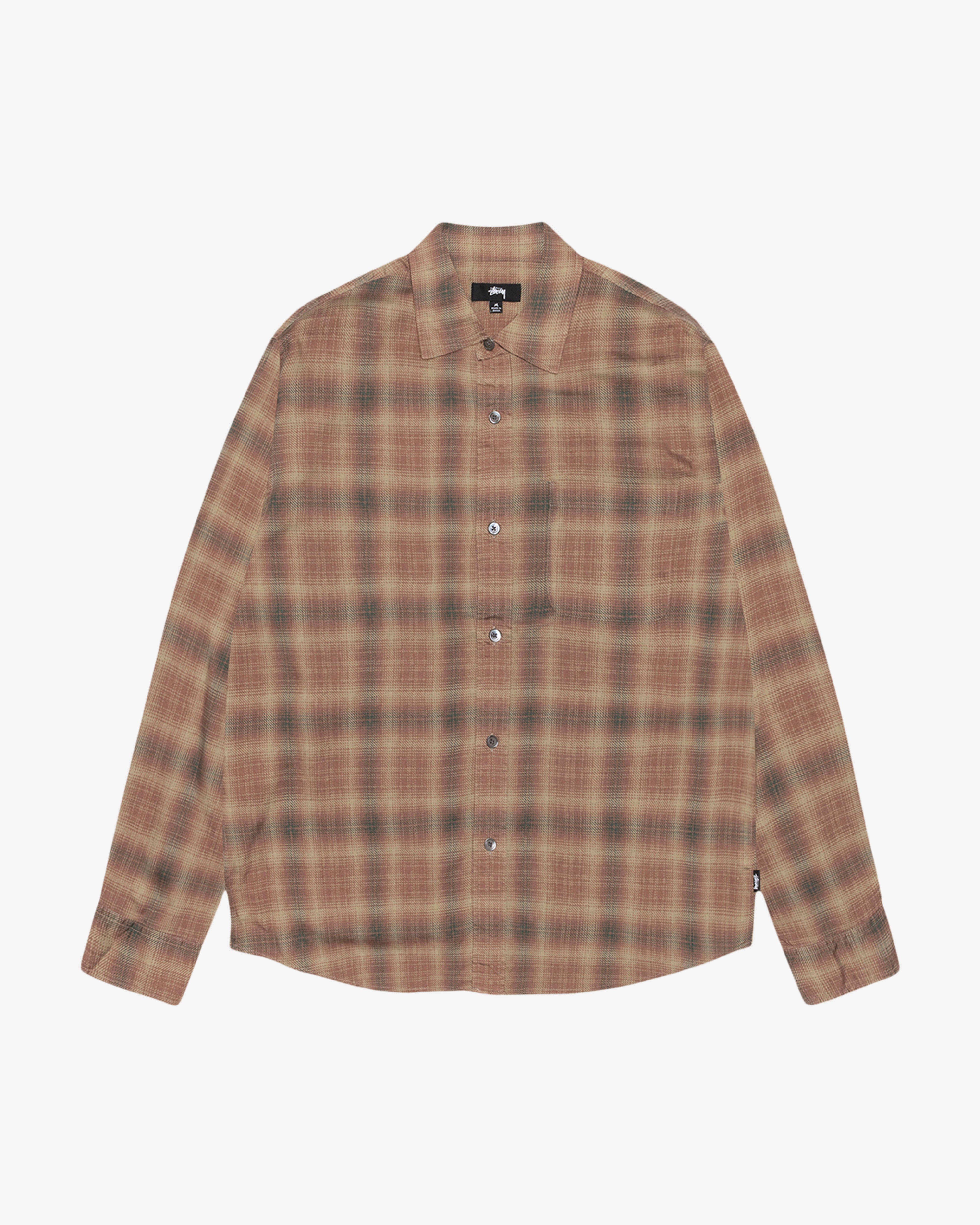 Stüssy: Men's Matthew Plaid Shirt SD (Brown) | DSMNY E-SHOP