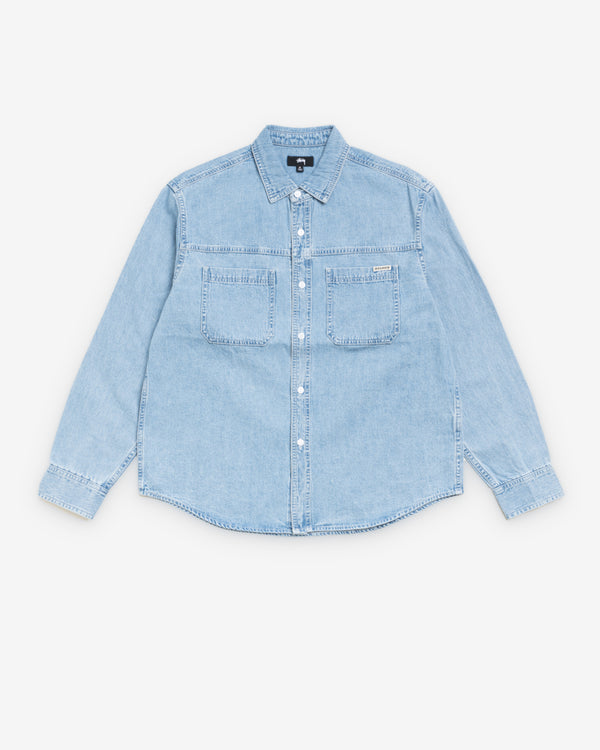 Stüssy - Men's Work Denim Shirt - (Light Wash)