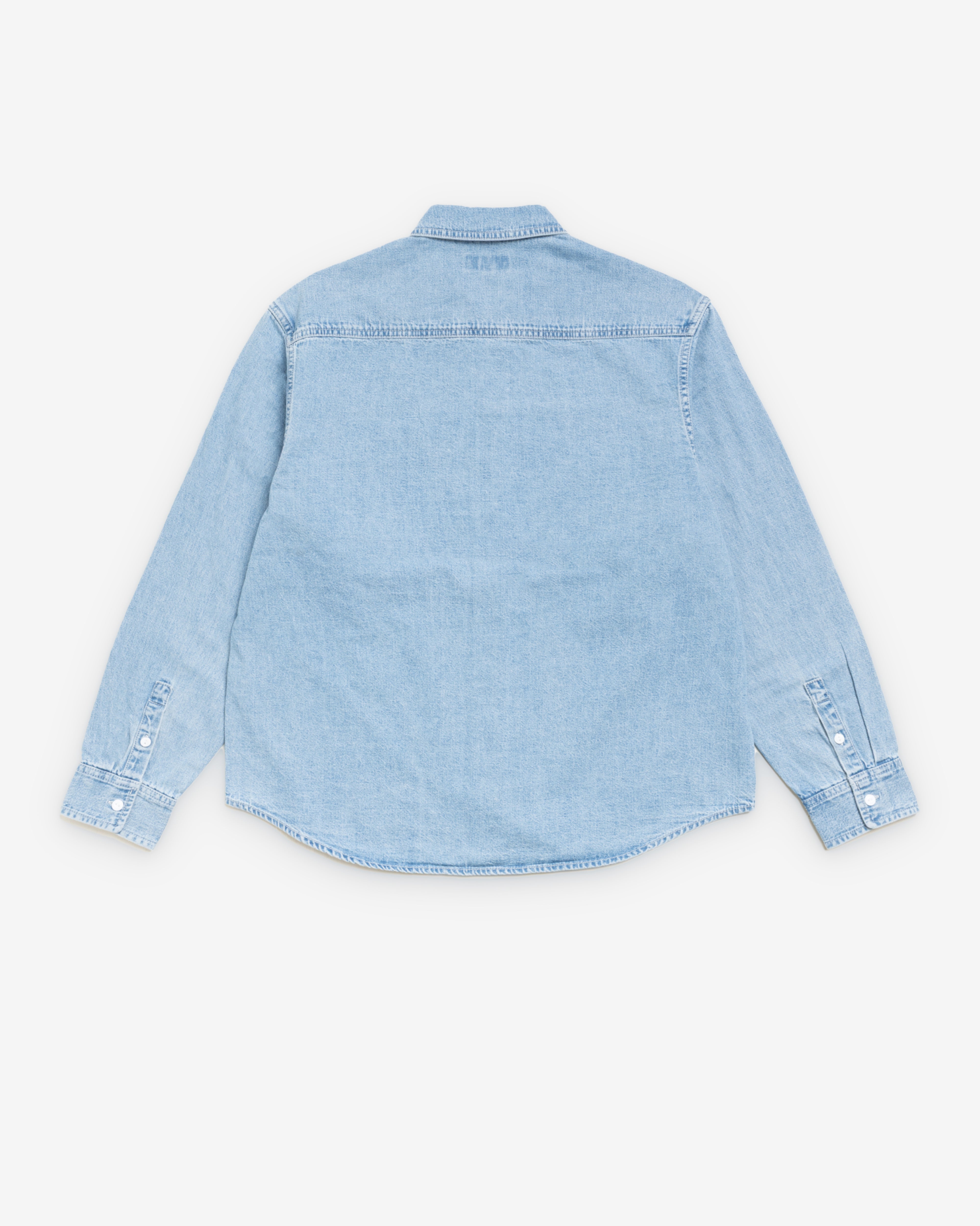 Stüssy: Men's Work Denim Shirt (Light Wash) | DSMNY E-SHOP