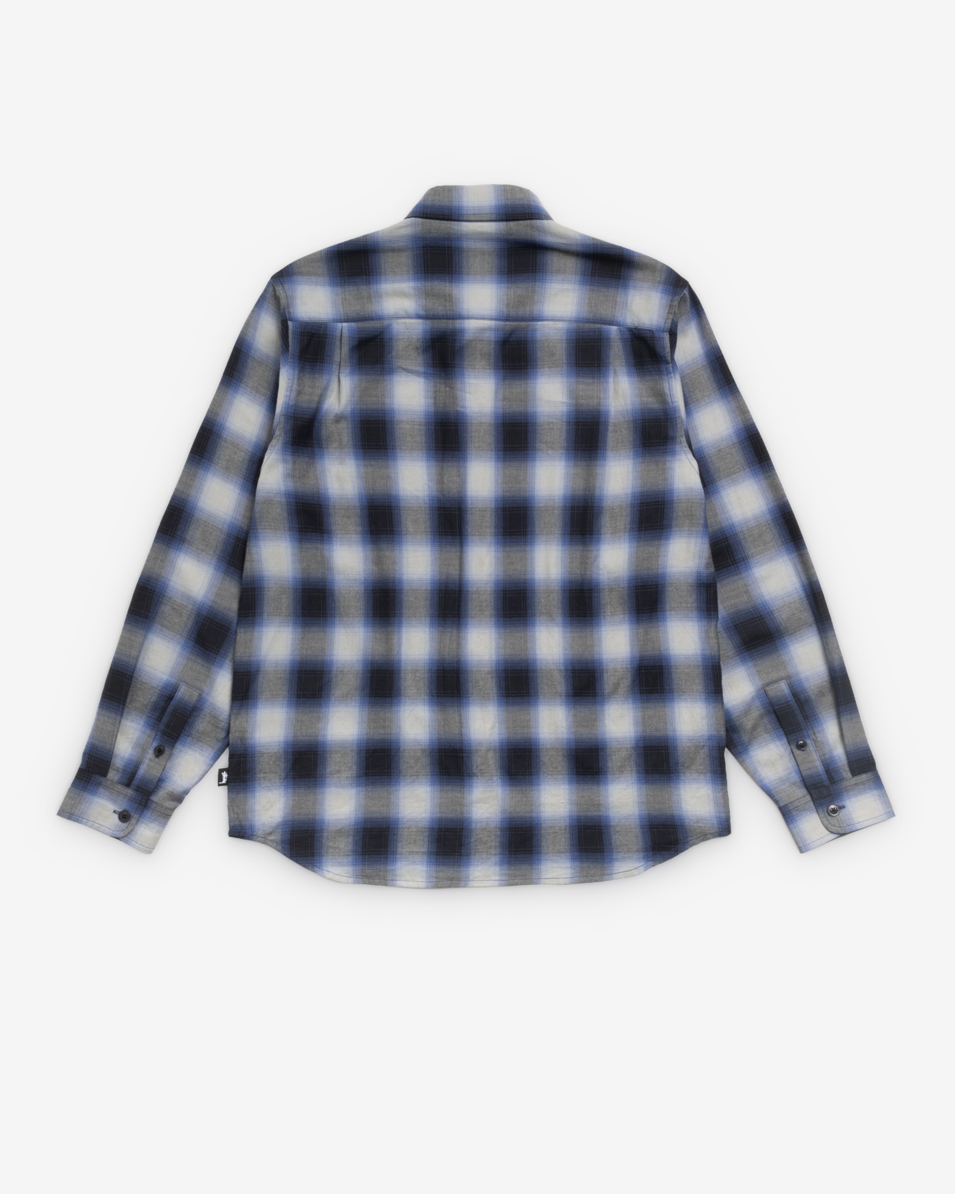 Stüssy: Men's Beach Ombre Plaid Shirt (Black) | DSMNY E-SHOP