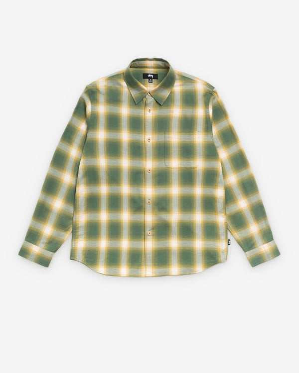 Stüssy - Men's Beach Ombre Plaid Shirt - (Green)