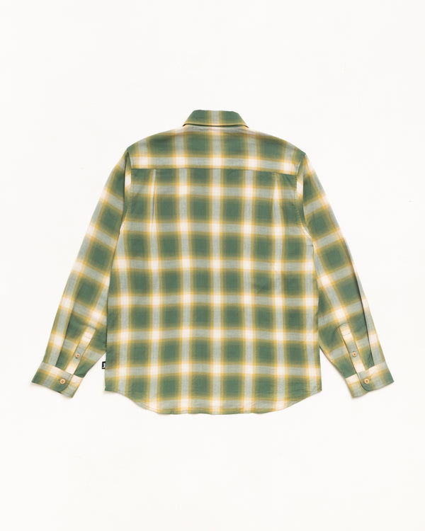 Stüssy - Men's Beach Ombre Plaid Shirt - (Green)