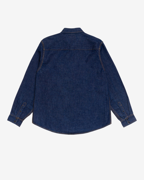 Stüssy - Men's Denim Western Shirt - (Dark Wash)