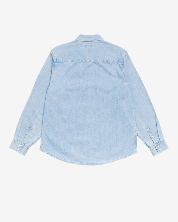 Stüssy - Men's Denim Western Shirt - (Light Wash)