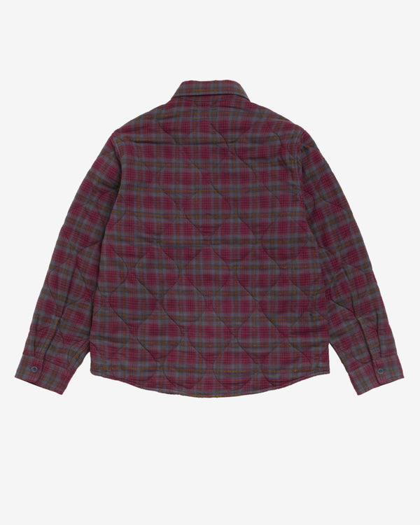 Stüssy - Quilted Plaid Shirt Jacket - (Grey)