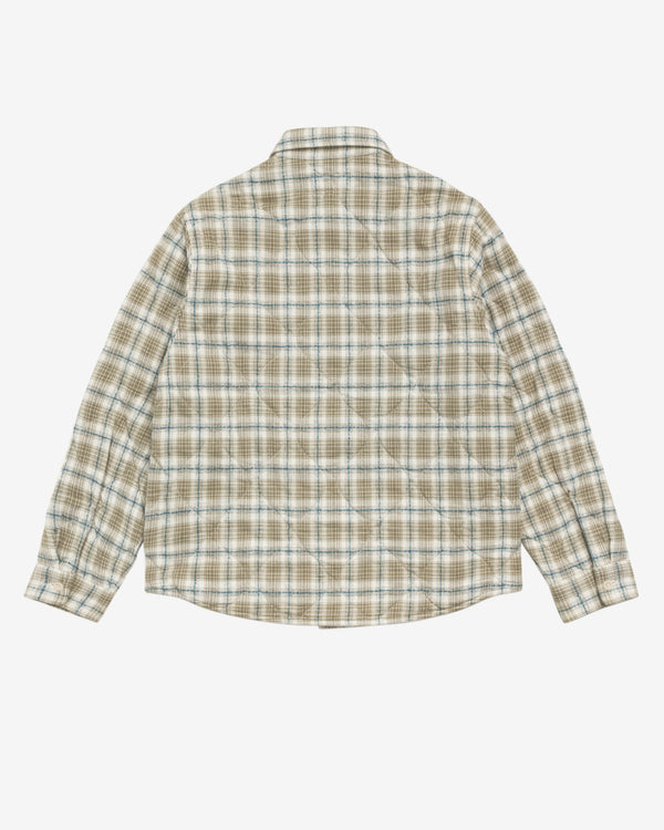 Stüssy - Quilted Plaid Shirt Jacket - (Olive)